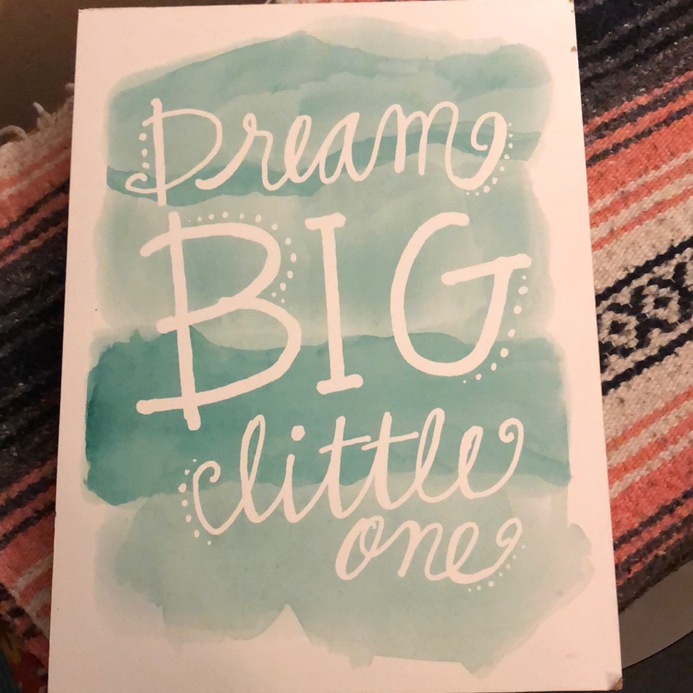 Dream big little one wall hanging